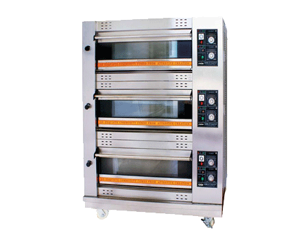 Gas deck oven (3 layers 6 trays )