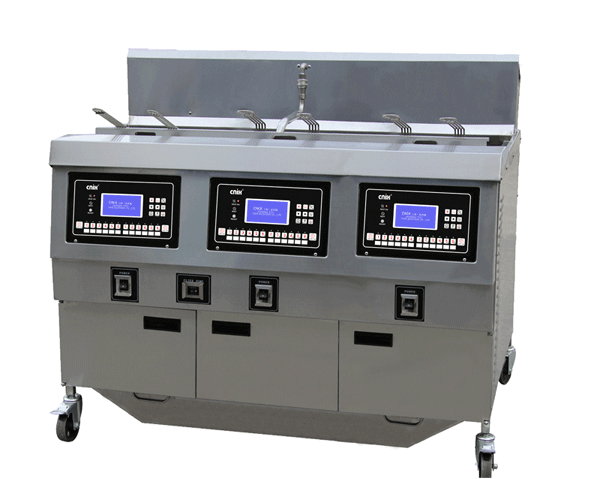 Electric open fryer three tanks (LCD control panel )