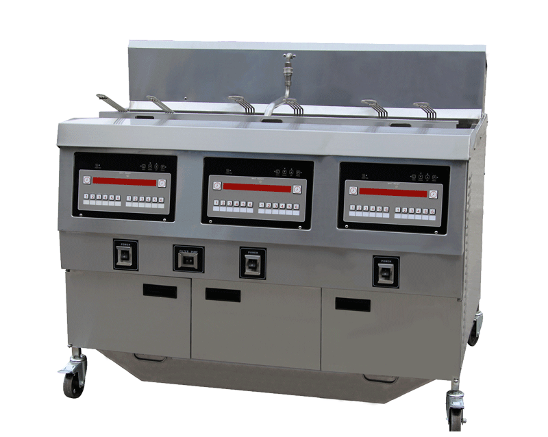 Electric open fryer three tanks (computer control panel )