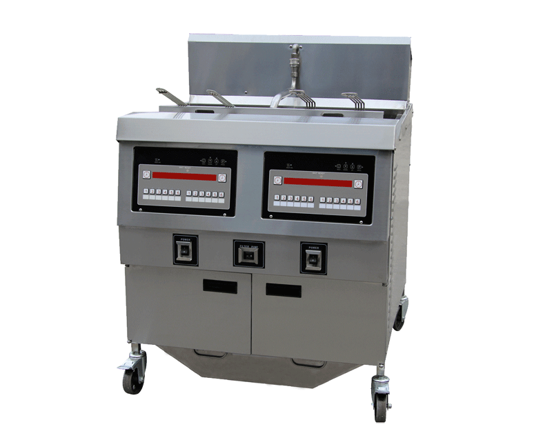 Electric open fryer two tanks (computer control panel)